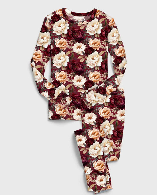 Bamboo (Willow) Long Sleeve Lounge Set- GIFTS GALORE PRETTY PEONIES