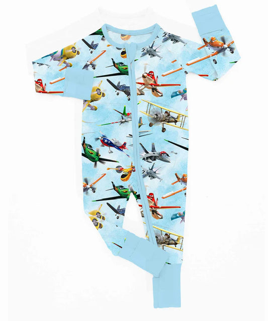 Bamboo (Connor) Zippy Romper-GIFTS GALORE PLANES