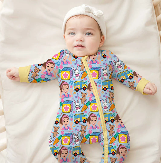 Bamboo (Connor) Zippy Romper- SUNNY DAY SONGS