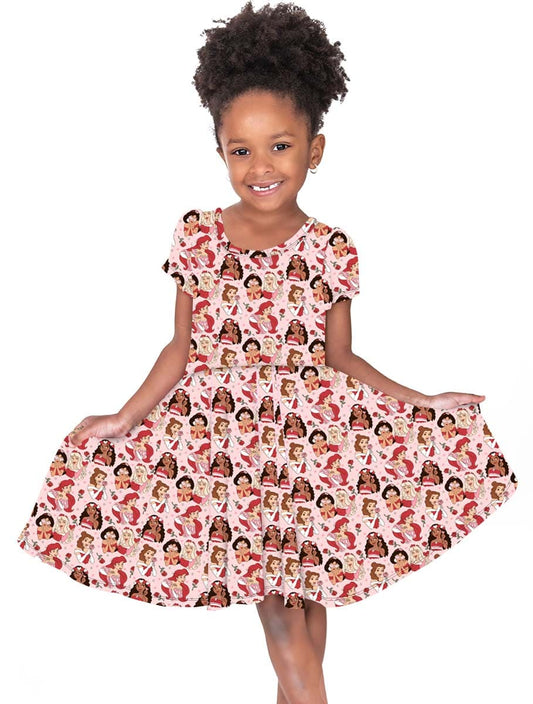 Bamboo Twirl Dress- TRUE LOVE ROYAL VALENTINE