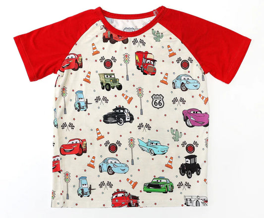 Kids Short Sleeve Bamboo Tee- ROUTE 66