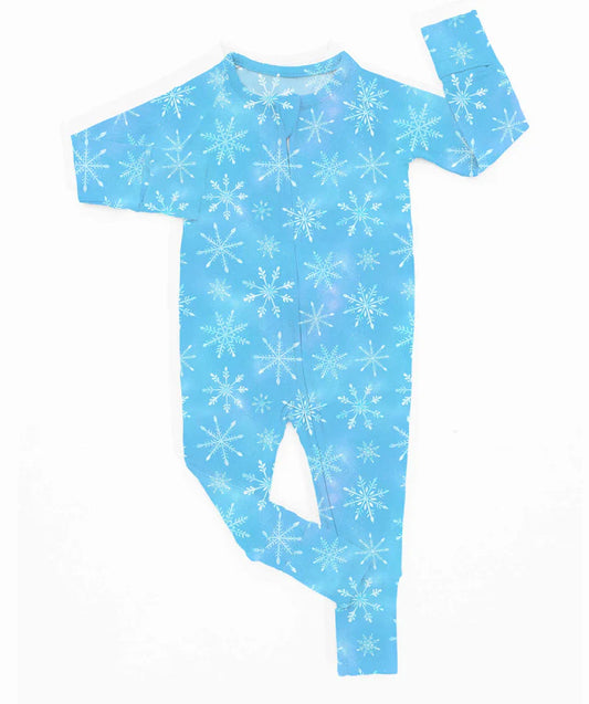 Bamboo (Connor) Zippy Romper- MERRY & BRIGHT LET IT SNOW