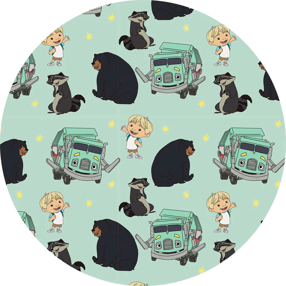 Bamboo (Kennedy) Short Sleeve Pant Lounge Set- CHARLIE TRASH TRUCK & FRIENDS