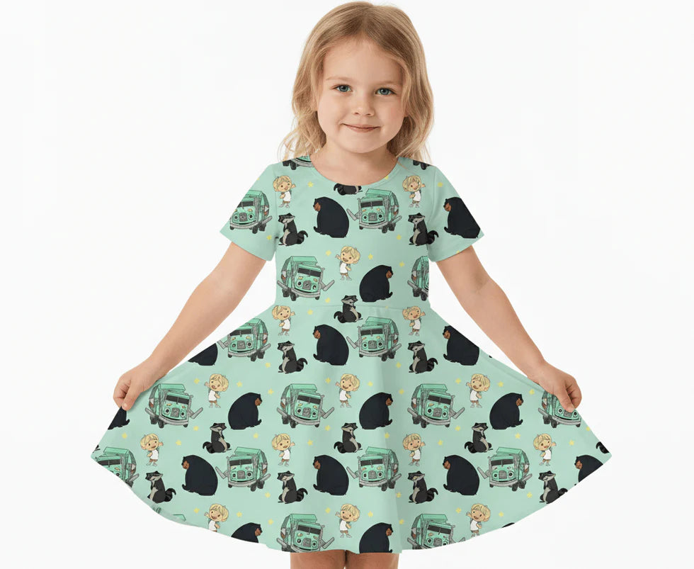 Bamboo Twirl Dress- CHARLIE PLAY TRASH TRUCK & FRIENDS