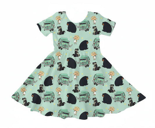 Bamboo Twirl Dress- CHARLIE PLAY TRASH TRUCK & FRIENDS