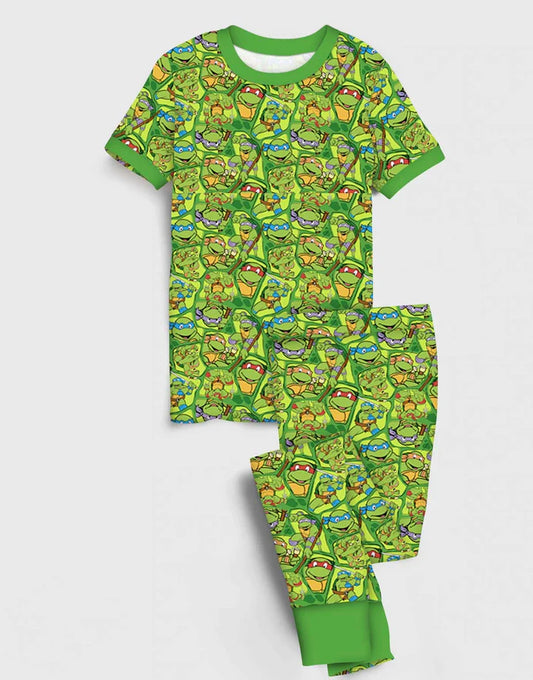Bamboo (Kennedy) Short Sleeve Pant Lounge Set- FALL TNT POWER